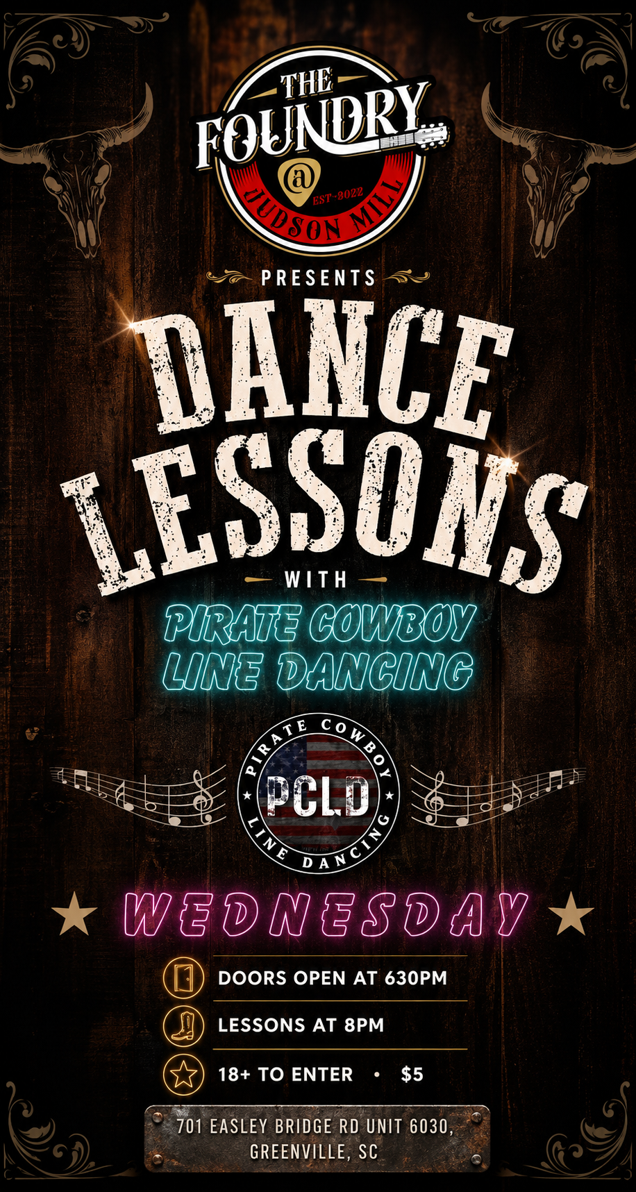 Dance Lessons with Pirate Cowboy Line Dancing